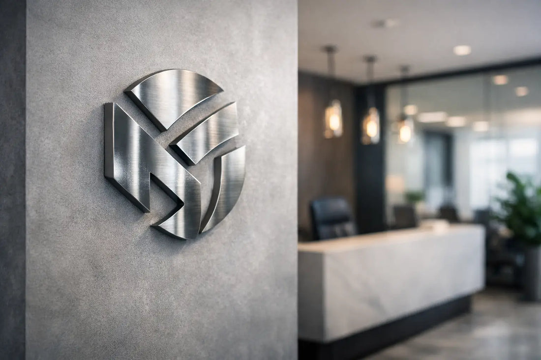Office Metal Logo Sign Ideas That Last