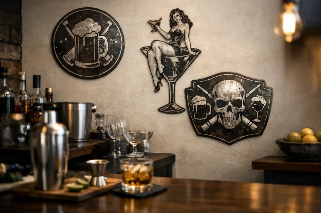 Metal Signs for Home Bar That Actually Fit