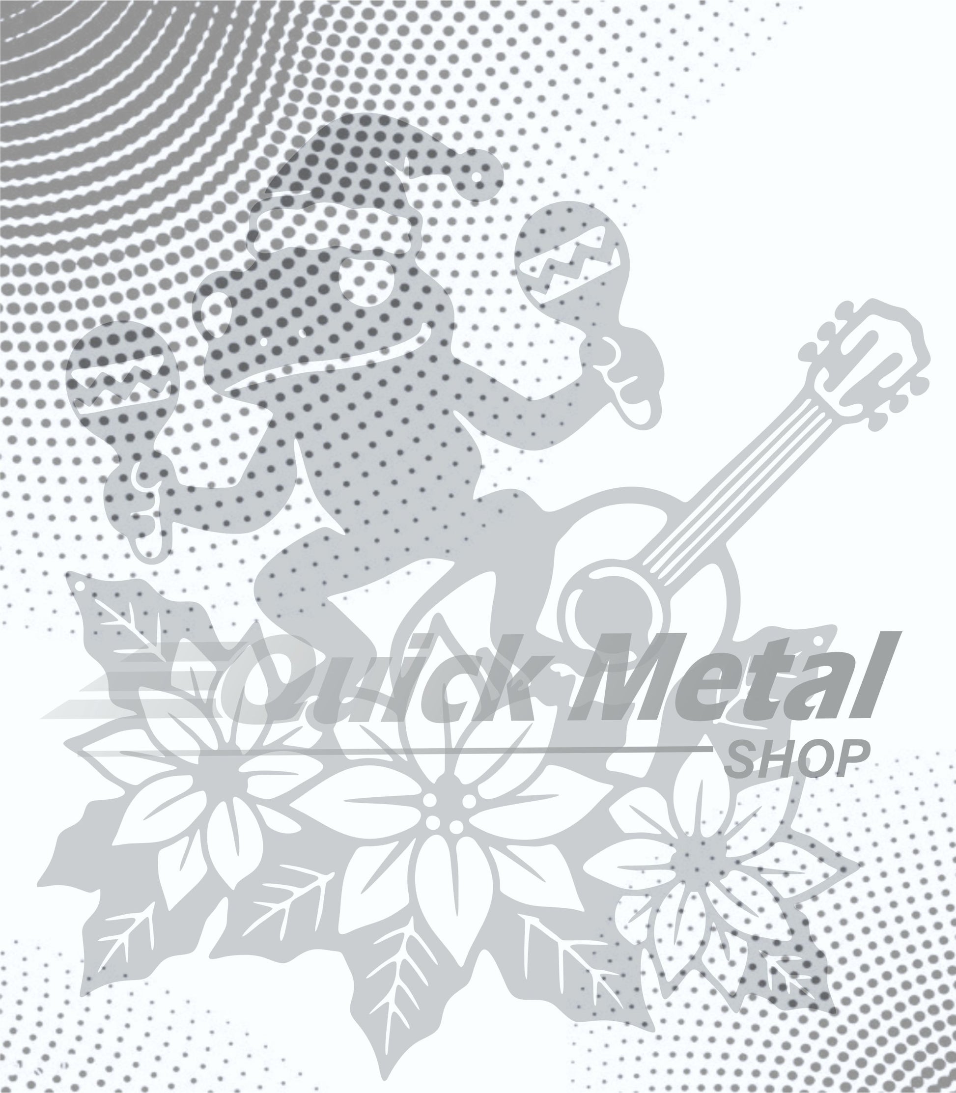 Coqui & Guitar-Wall Pendant-Digital File