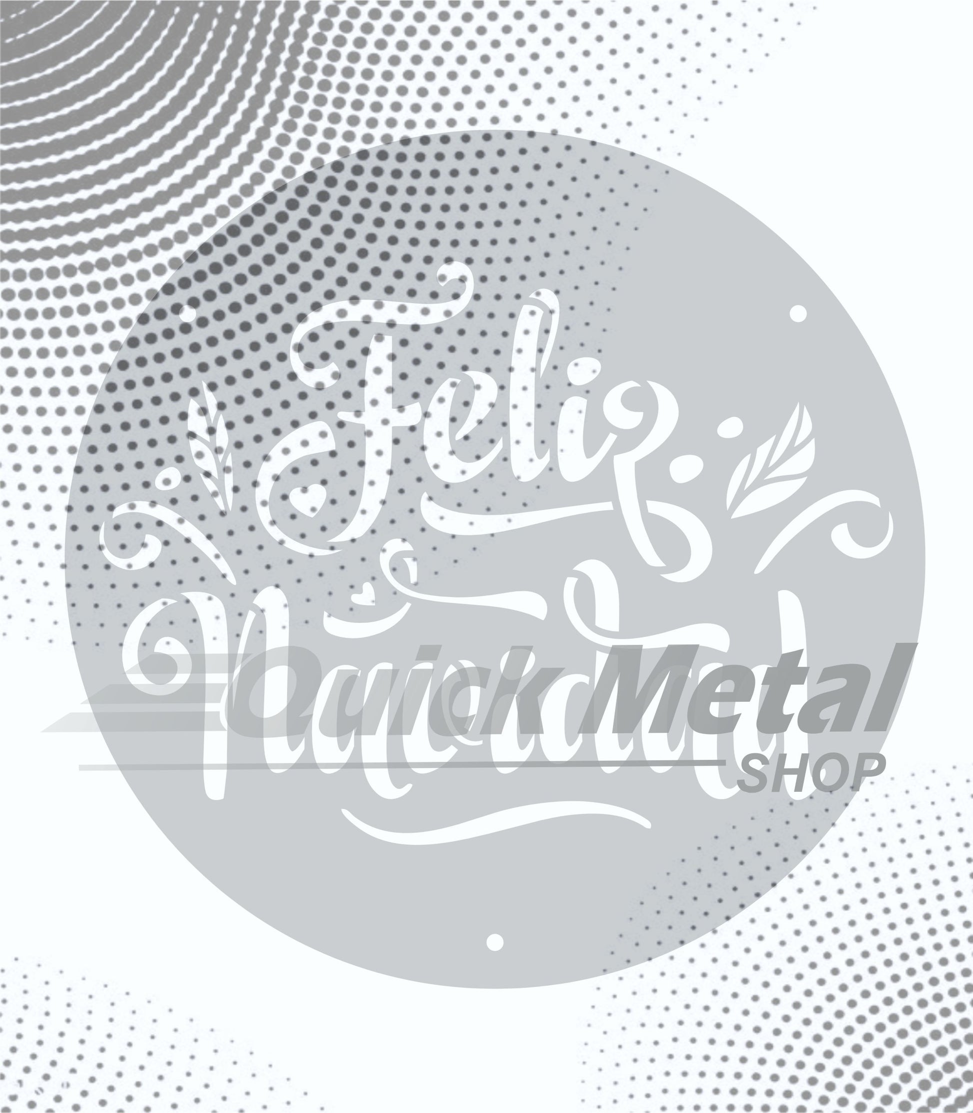 Feliz Navidad Pendant-Digital File