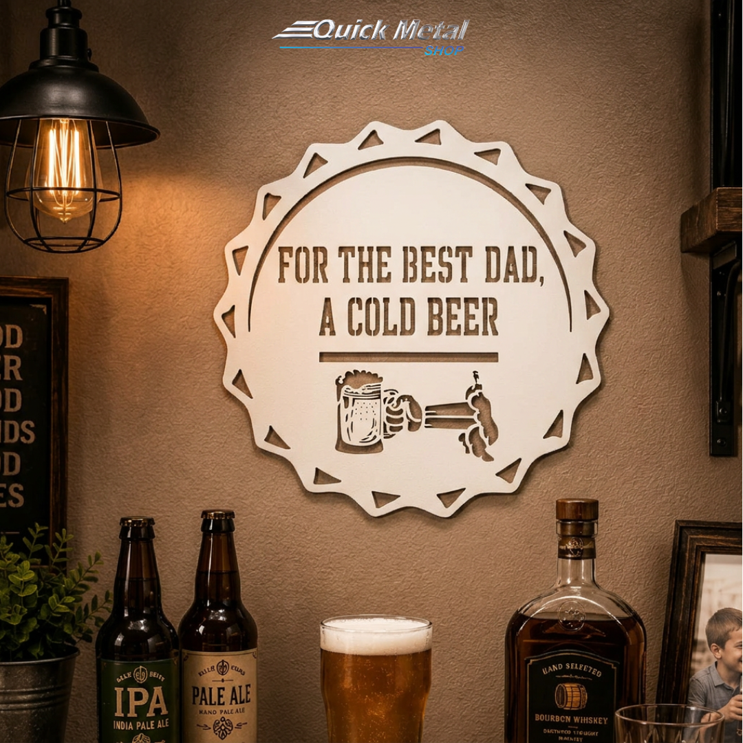 HD026 - Bottle Cap Sign - Wall Pendant