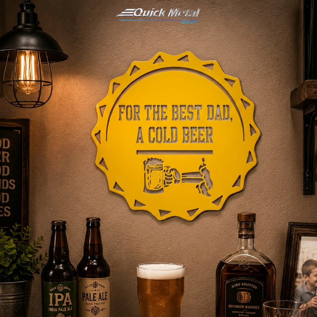 HD026 - Bottle Cap Sign - Wall Pendant