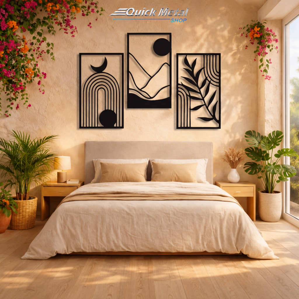 MP002 - Boho chic Triptych - Wall Art