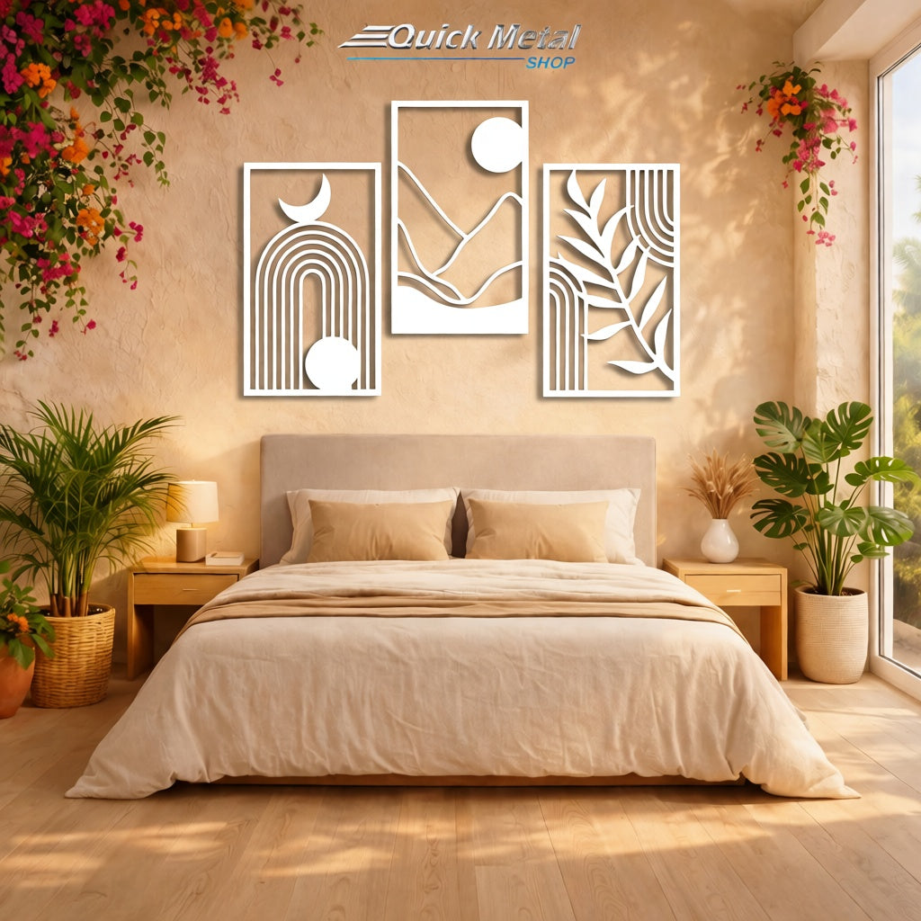 MP002 - Boho chic Triptych - Wall Art