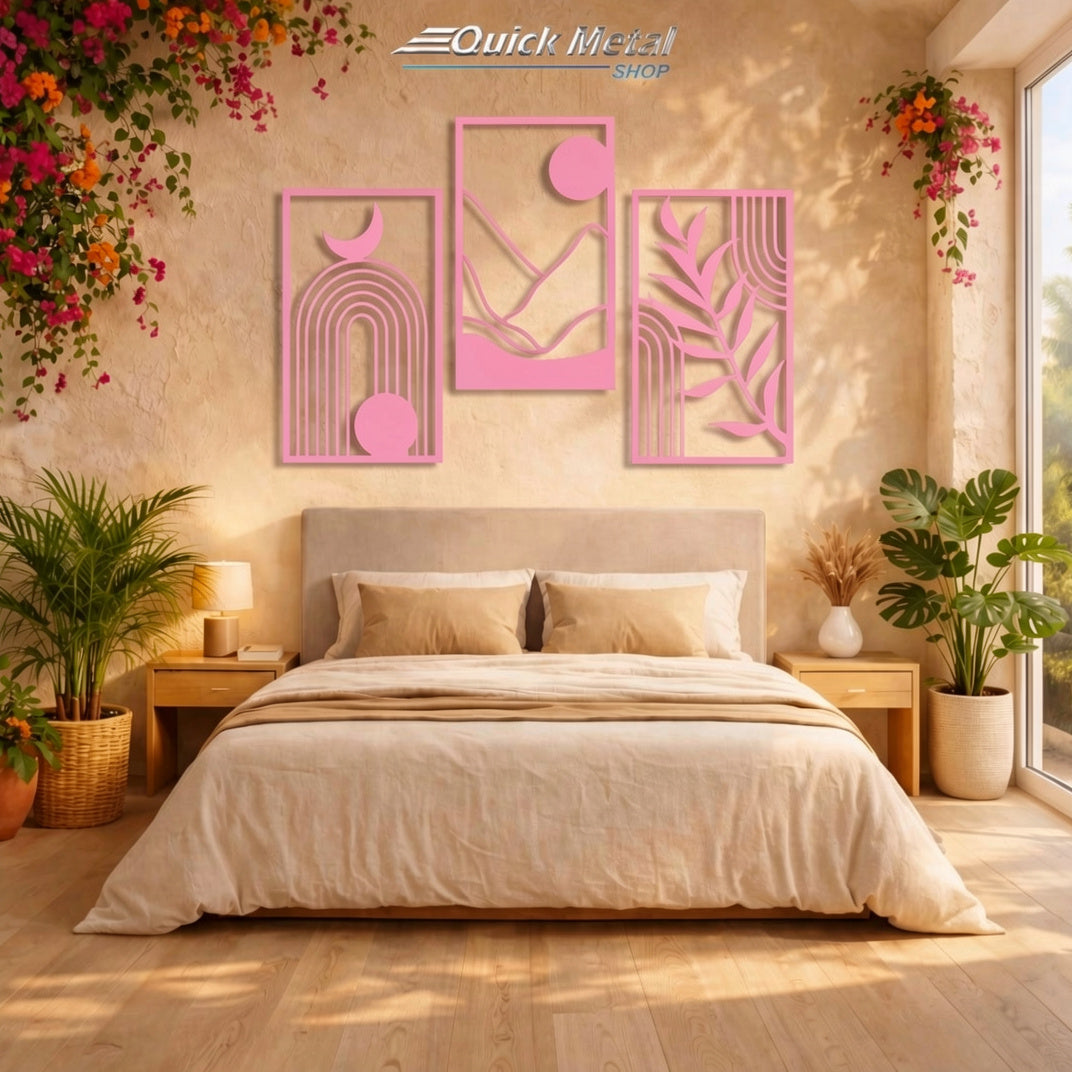 MP002 - Boho chic Triptych - Wall Art