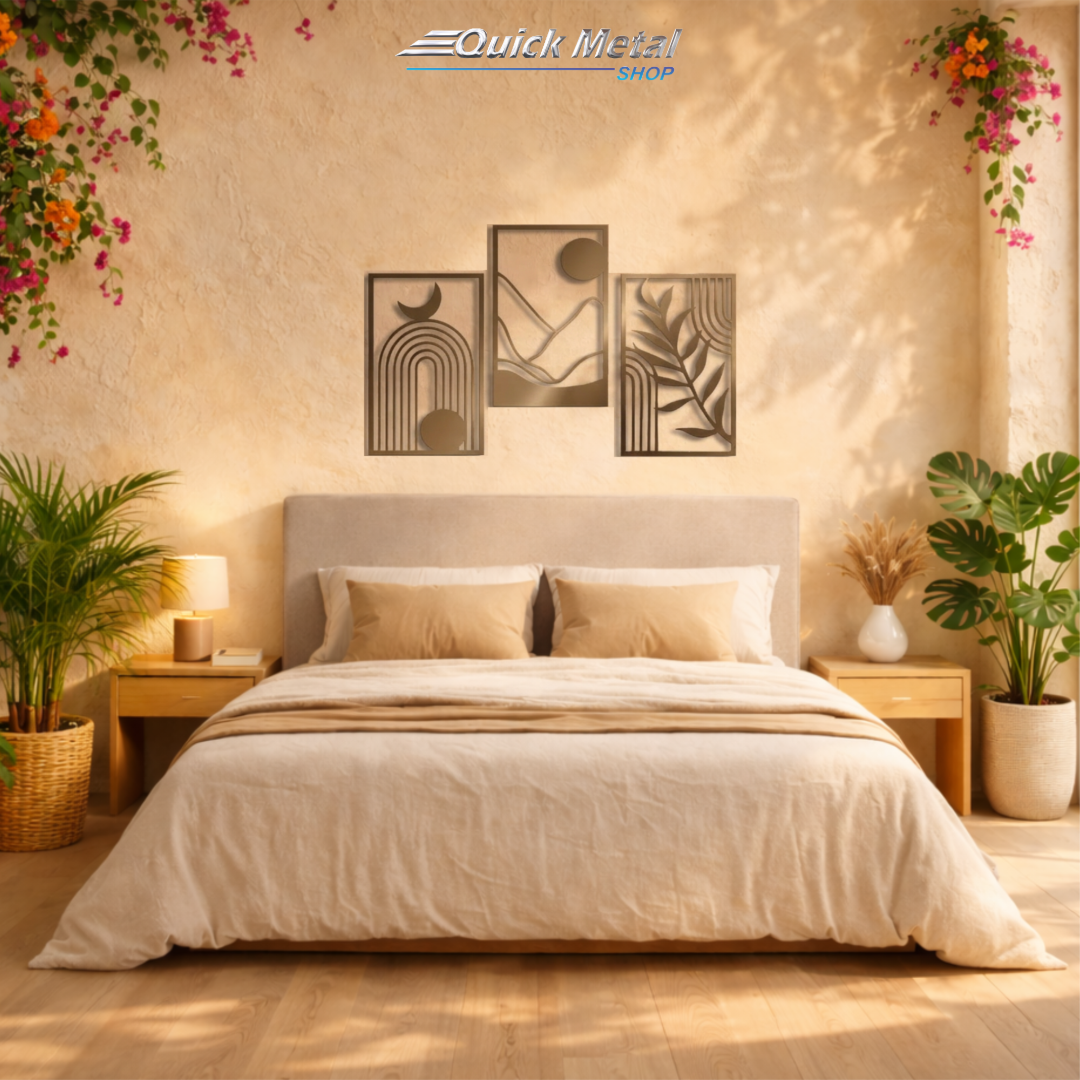 MP002 - Tríptico chic bohemio - Arte de pared