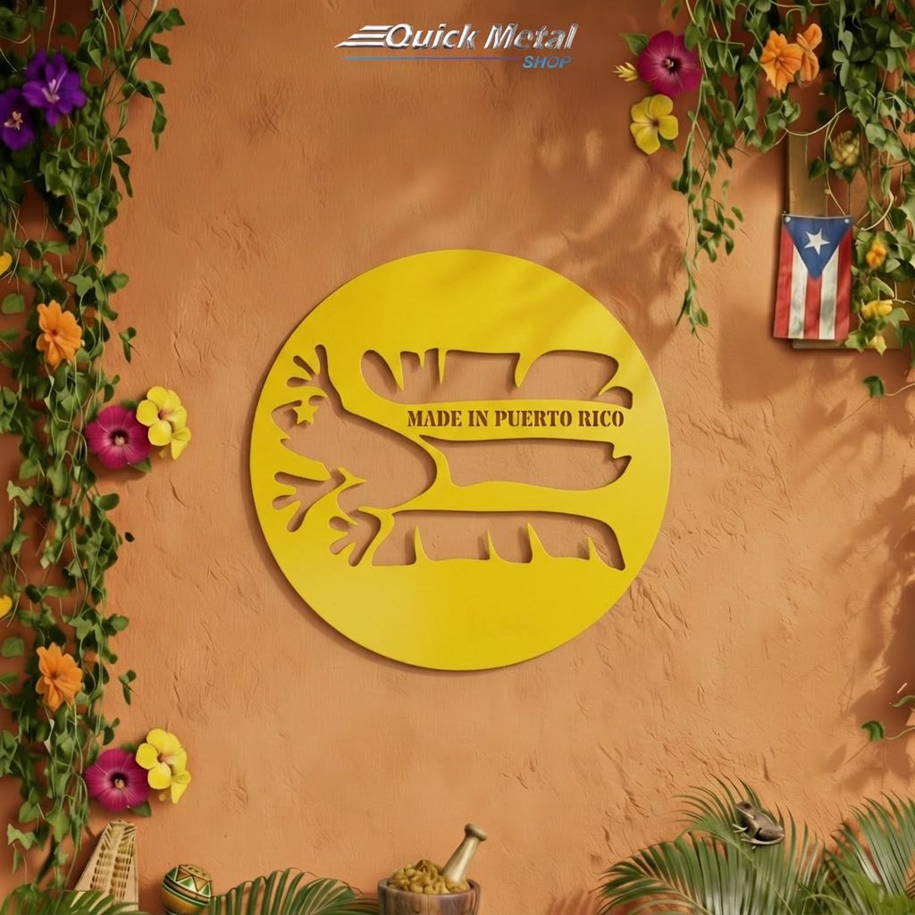 Pr014- Made In PR-Flag- Wall Decor