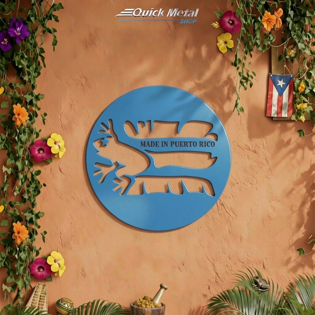 Pr014- Made In PR-Flag- Wall Decor